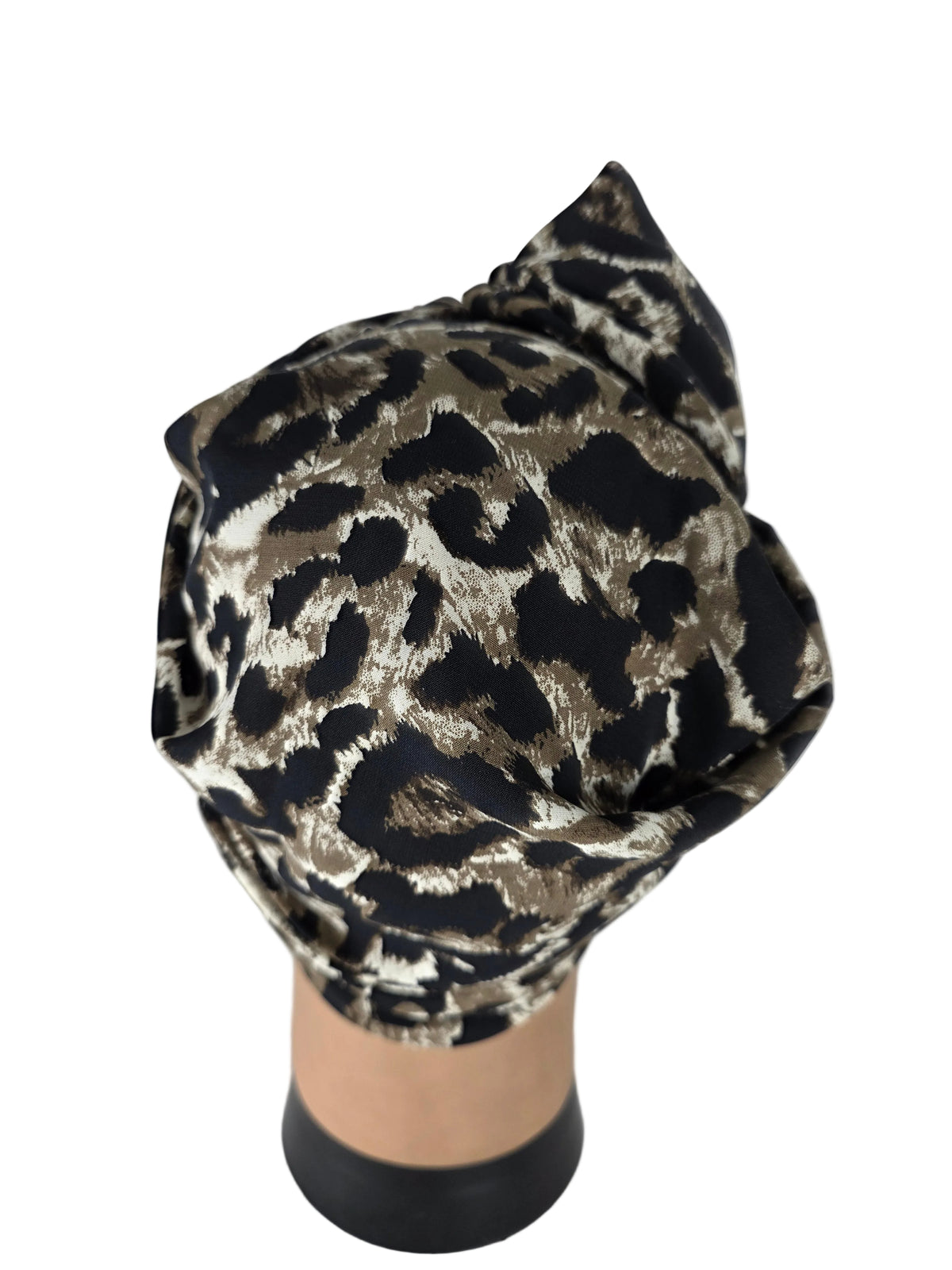 Turban - BETTY - à tige flexible - Série tissus imprimés animaliers