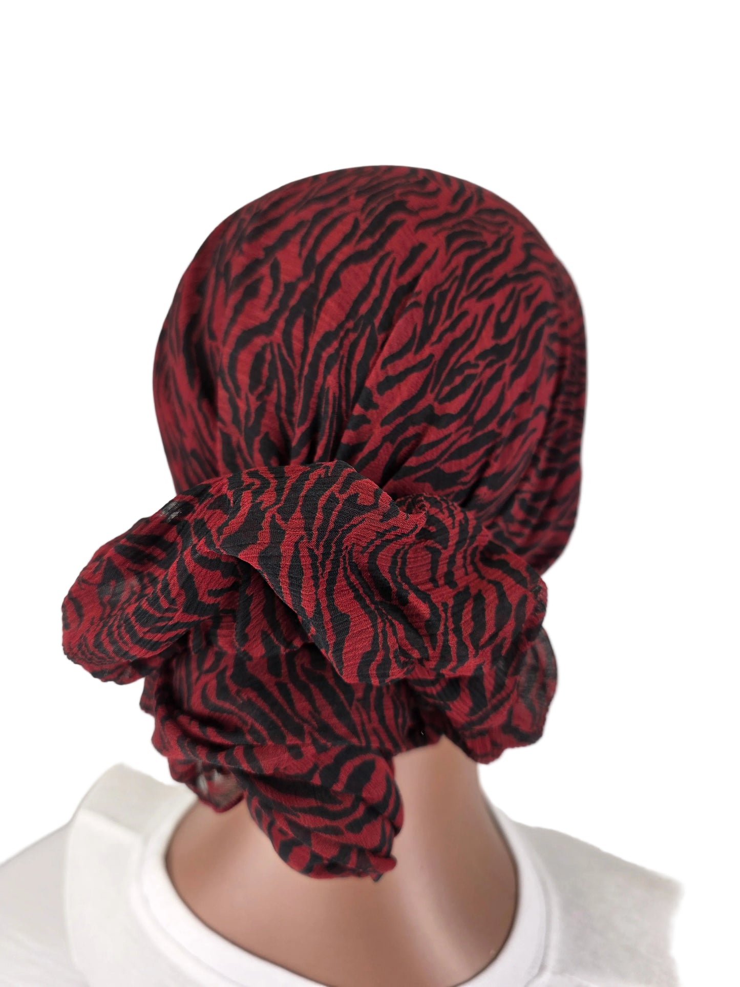 Mini voile - ABBY- mini hijab avec bonnet intégré + chouchou divers motifs