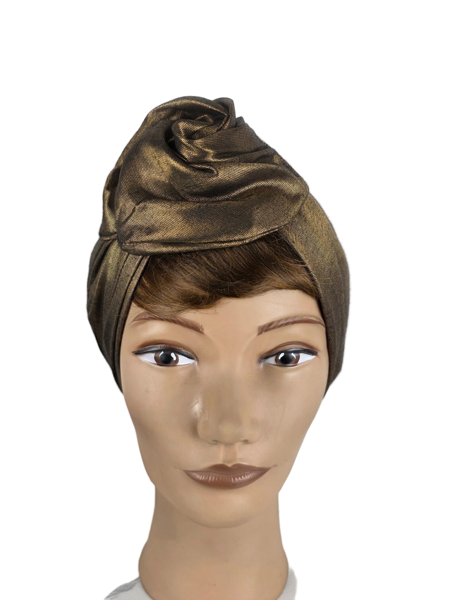 Turban - BETTY - à tige flexible - Tissu shantung