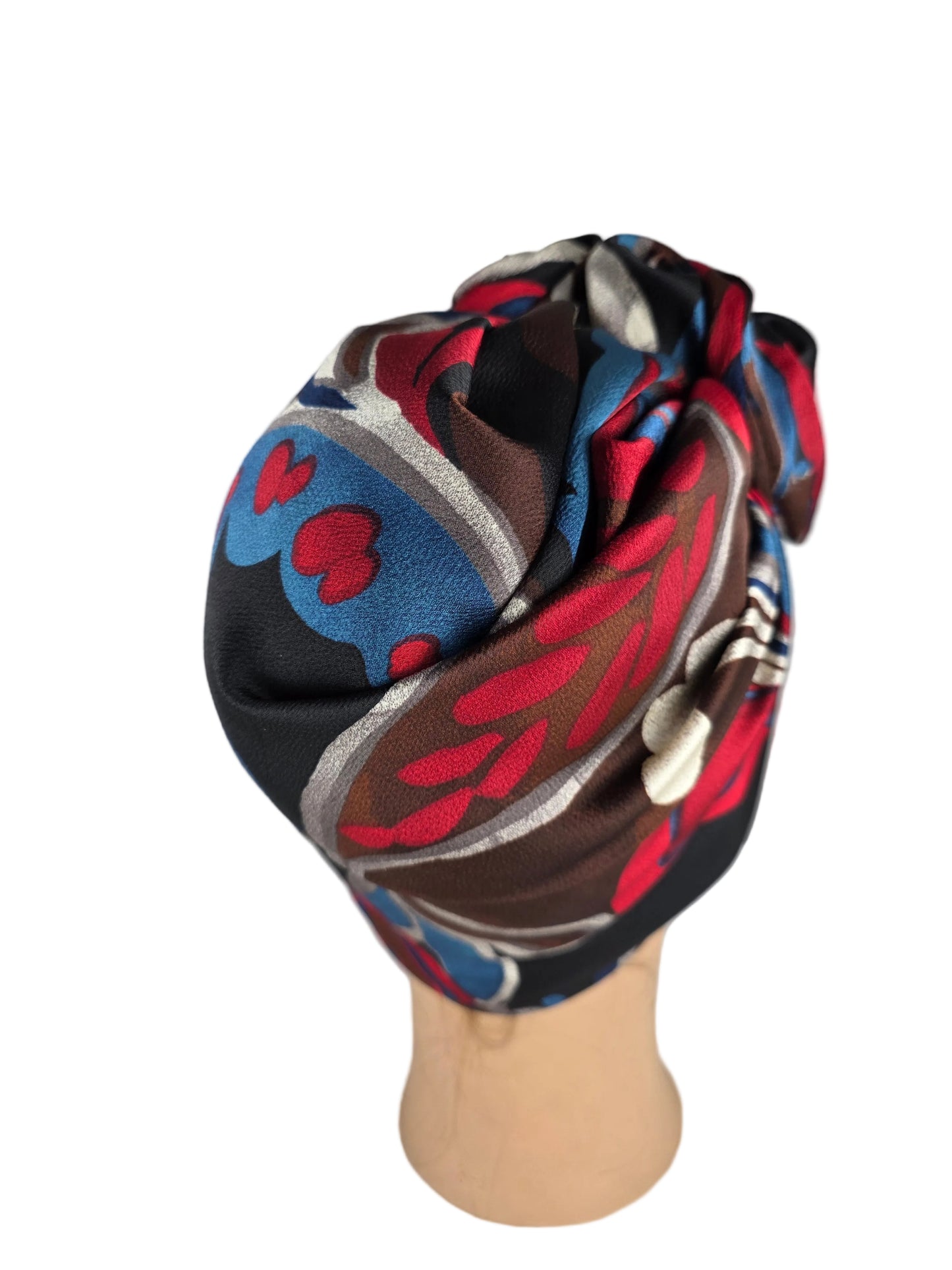 Turban Femme - BETTY - à tige malléable - Tissu Polyester multicolore