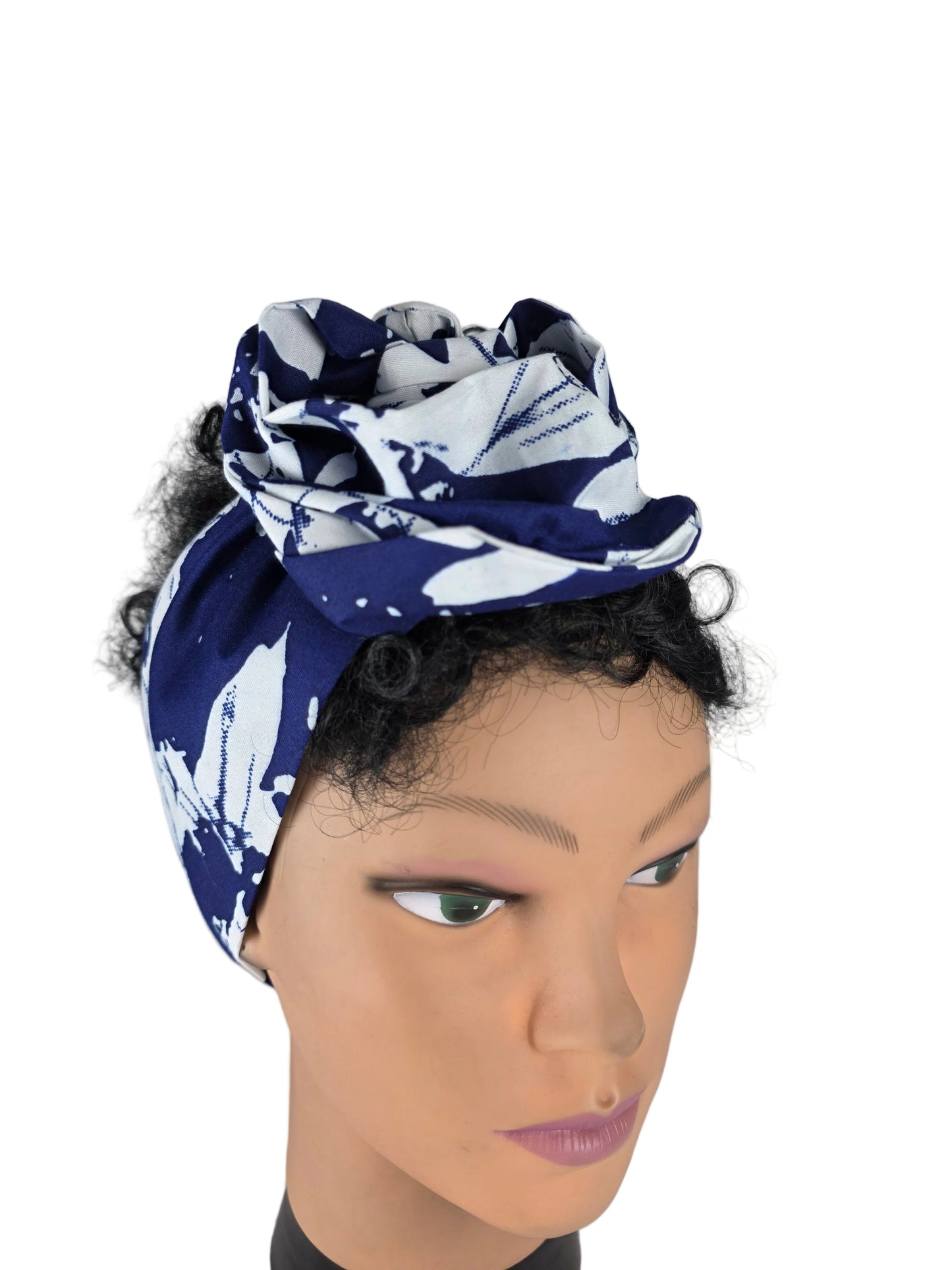 Bandeau - DORIANE - à tige flexible en imprimé Wax
