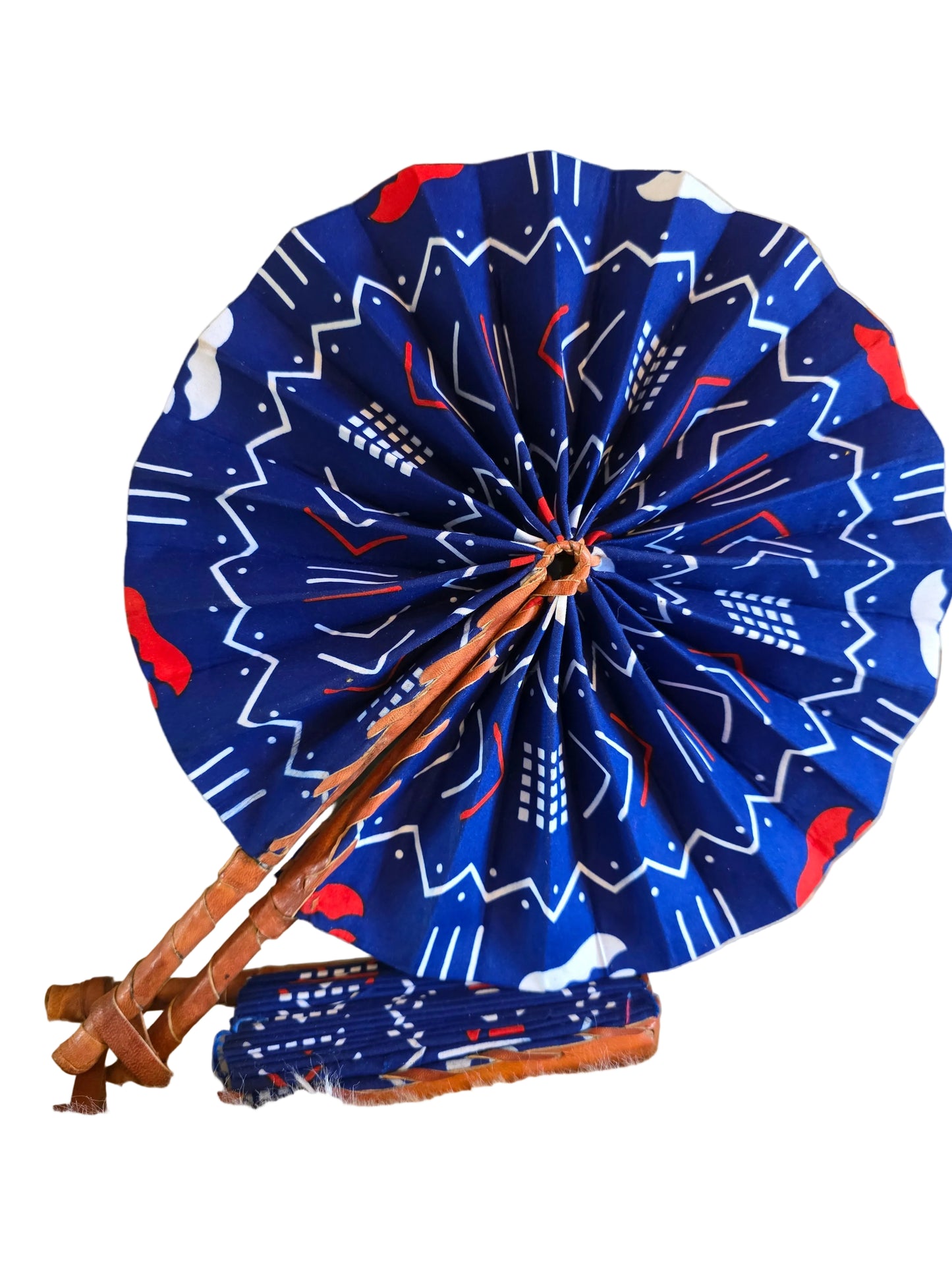 Éventails, fans pliables en imprimé wax