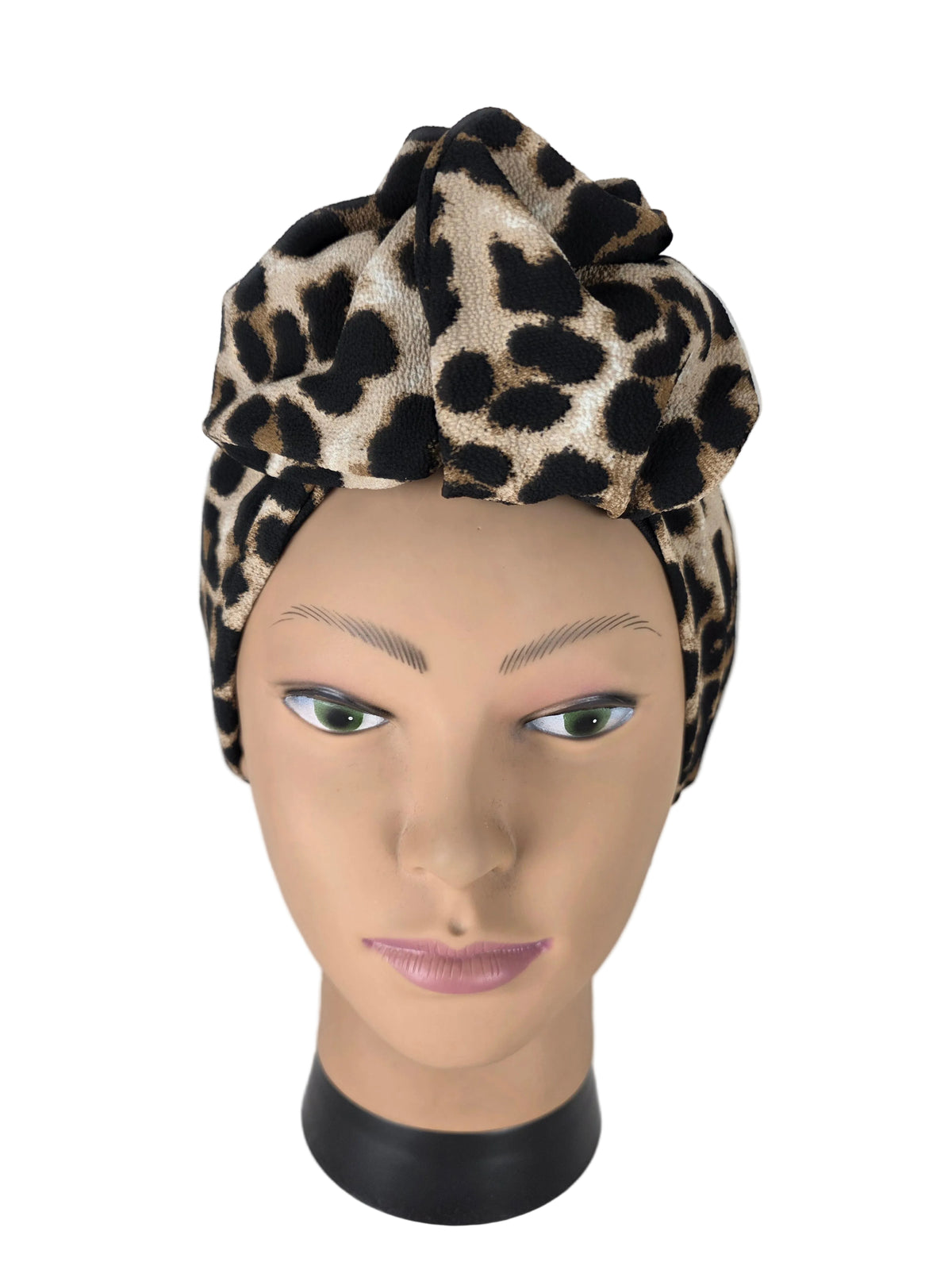 Turban - BETTY - à tige flexible - Série tissus imprimés animaliers