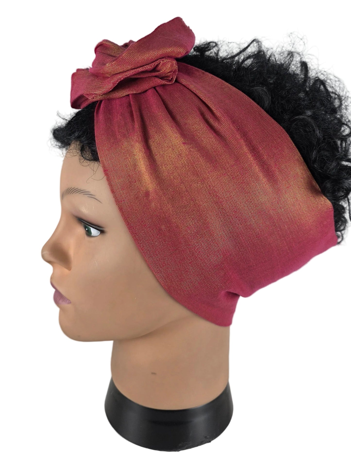 Bandeau - DORIANE - à tige flexible - Tissu shantung coton