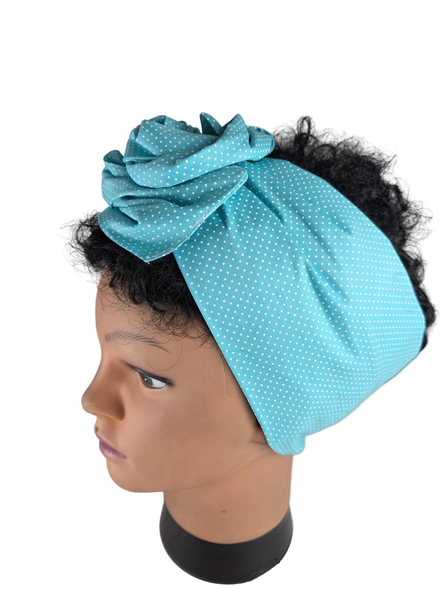 Bandeau - DORIANE - à tige flexible - Tissus à pois