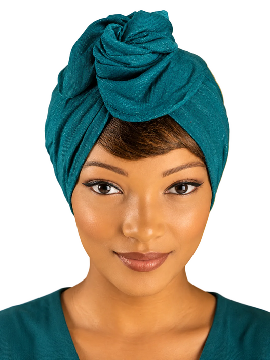 Turban - BETTY - à tige flexible - Voile coton