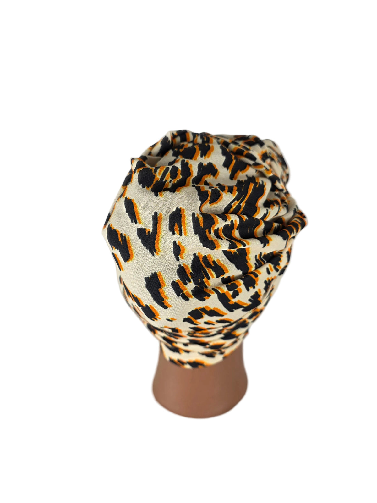 Turban - BETTY - à tige flexible - Série tissus imprimés animaliers