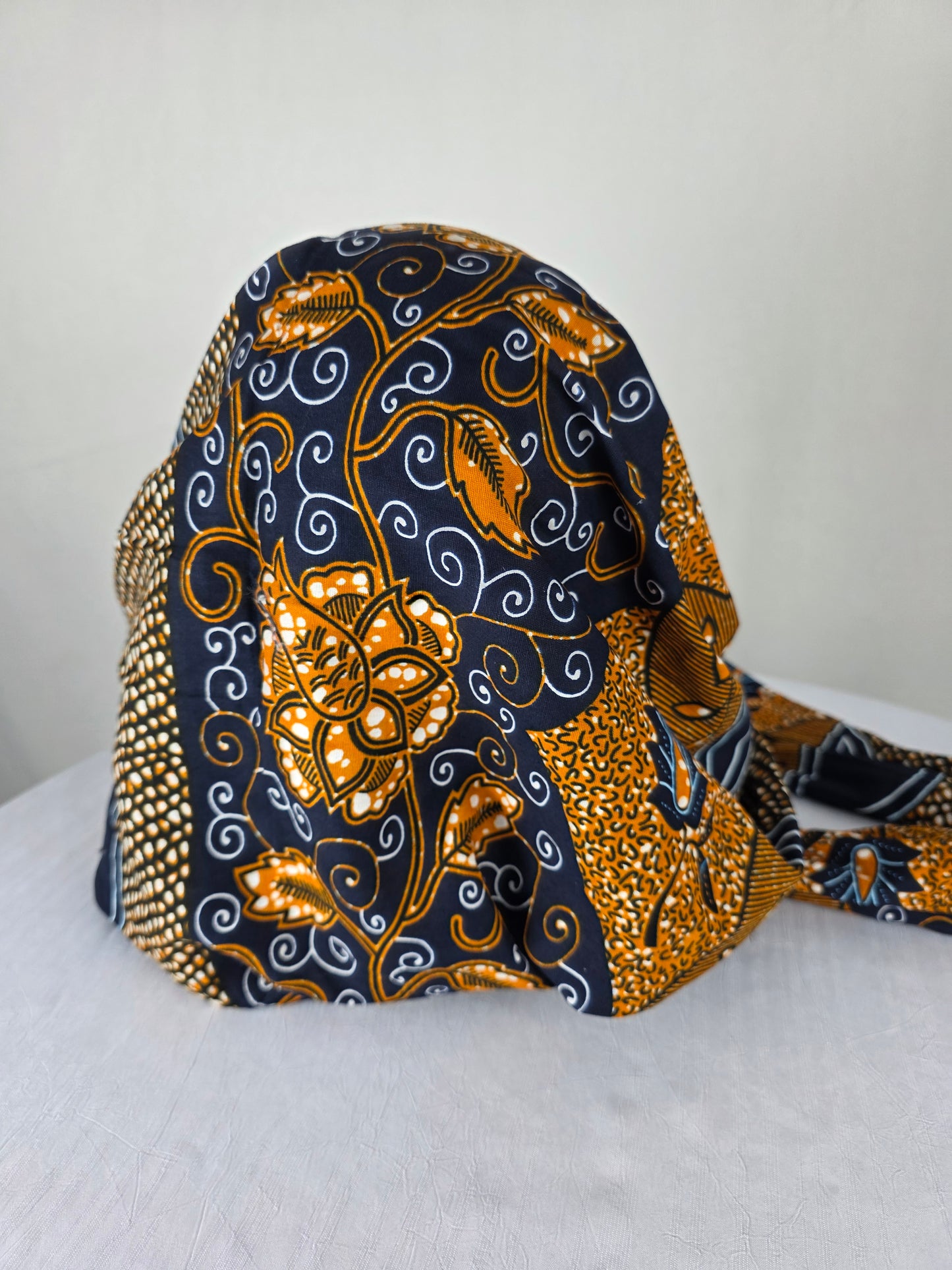 Turban Femme - Isabella - à tige malléable - Tissu imprimé wax