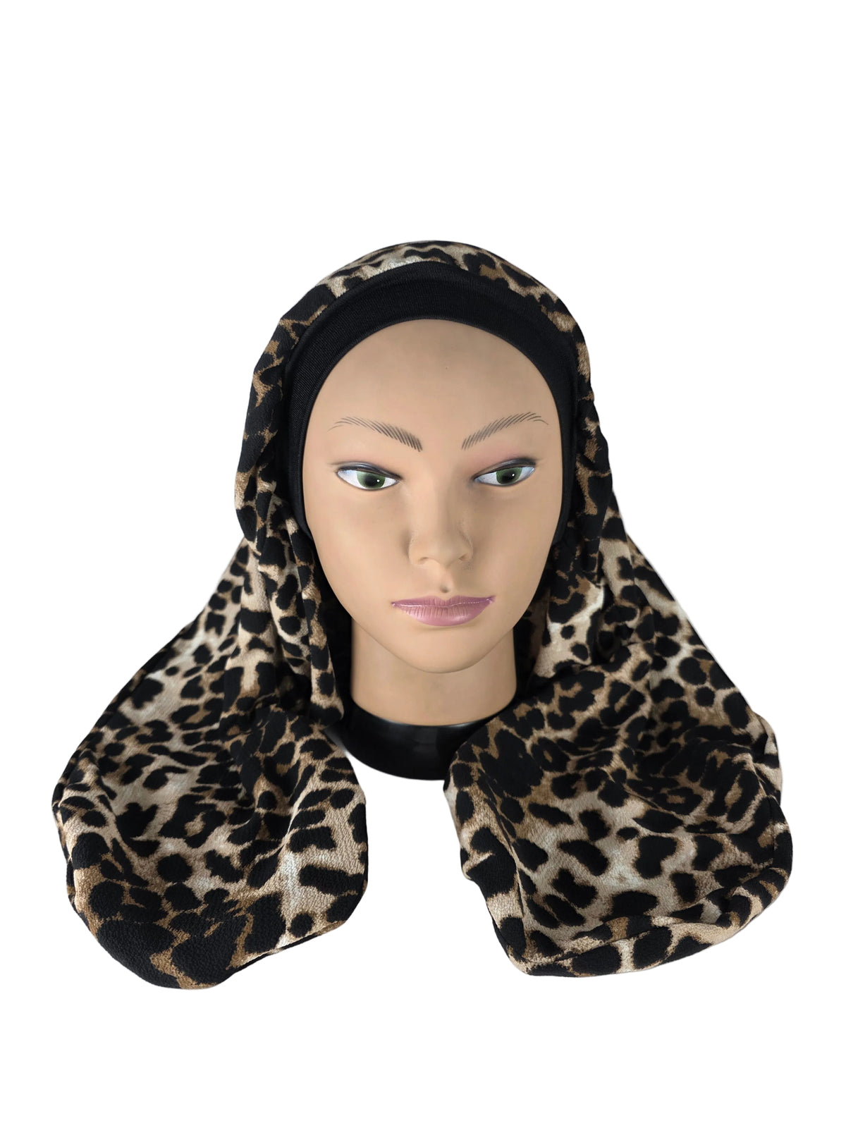 Turban - BETTY - à tige flexible - Série tissus imprimés animaliers