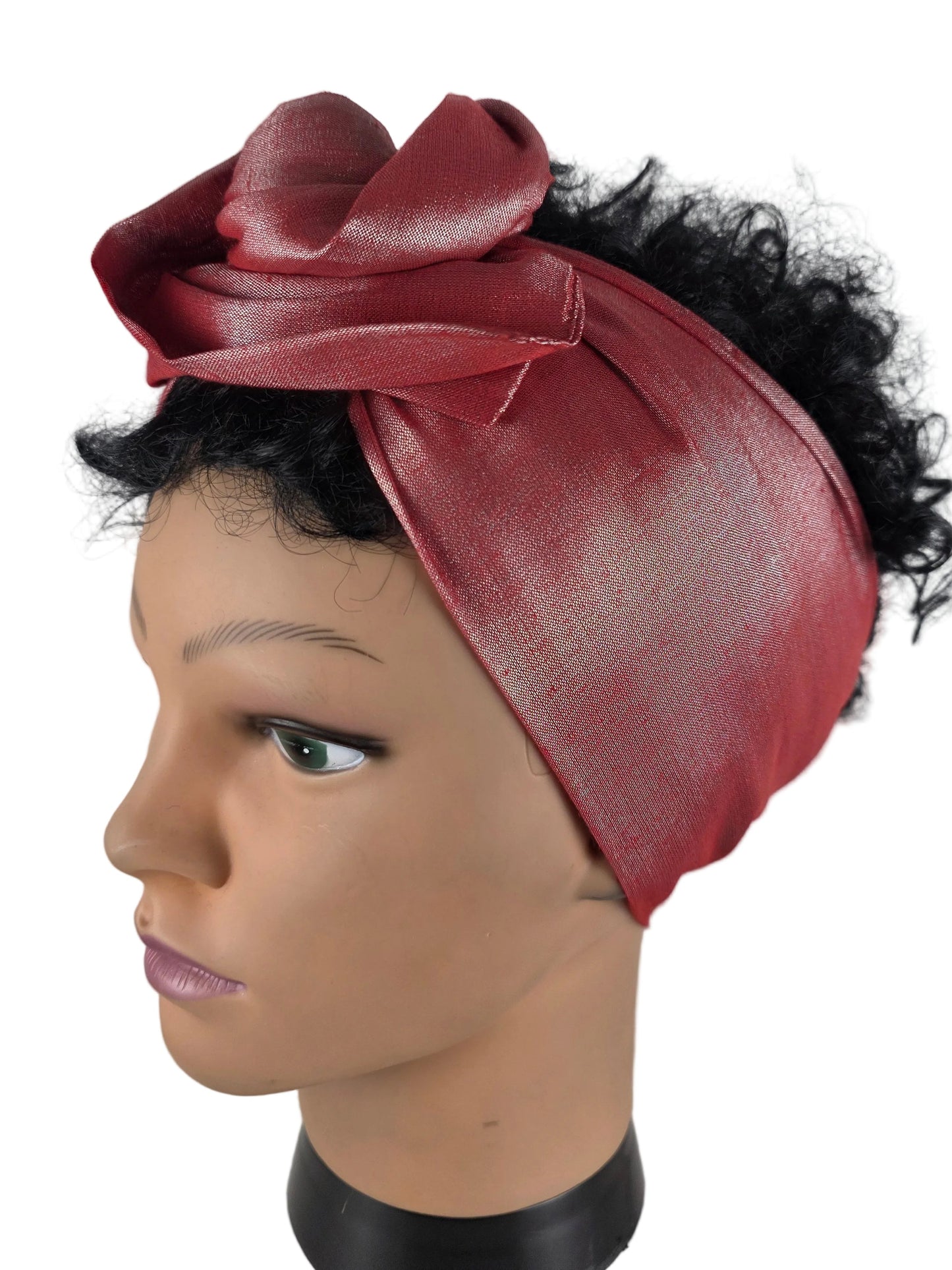 Bandeau - DORIANE - à tige flexible - Tissu shantung coton