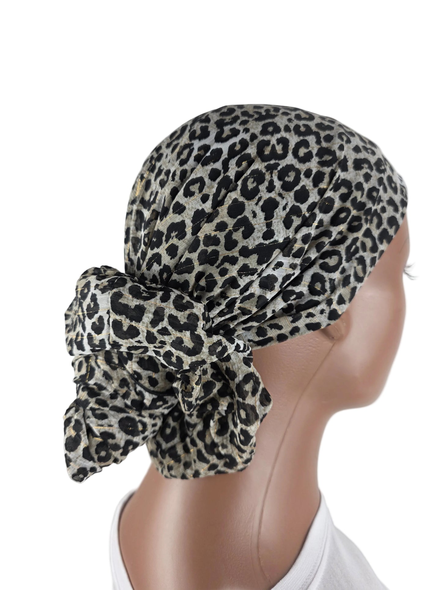 Mini voile - ABBY- mini hijab avec bonnet intégré + chouchou divers motifs