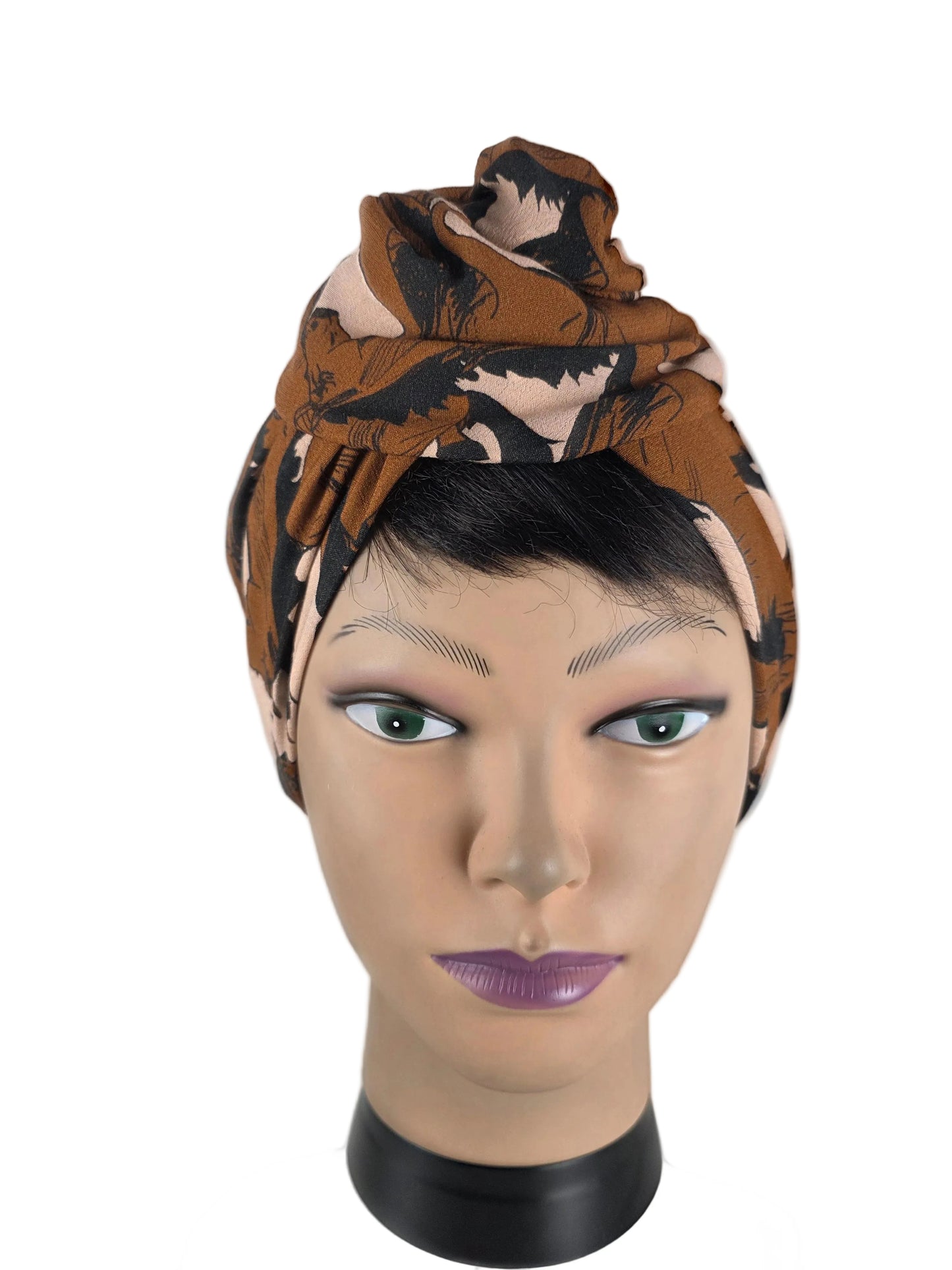 Turban Femme - BETTY - à tige flexible - Tissu coton