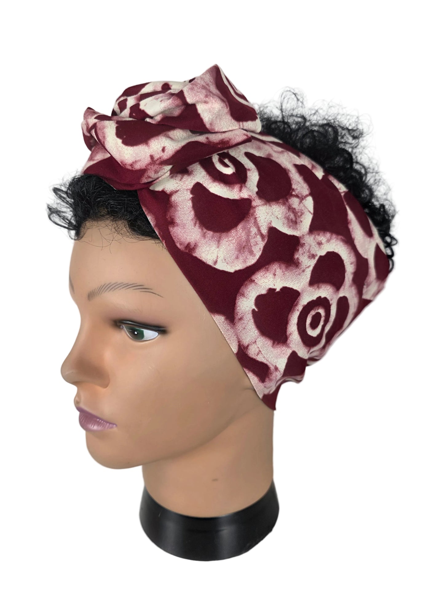Bandeau - DORIANE - à tige flexible en imprimé Wax