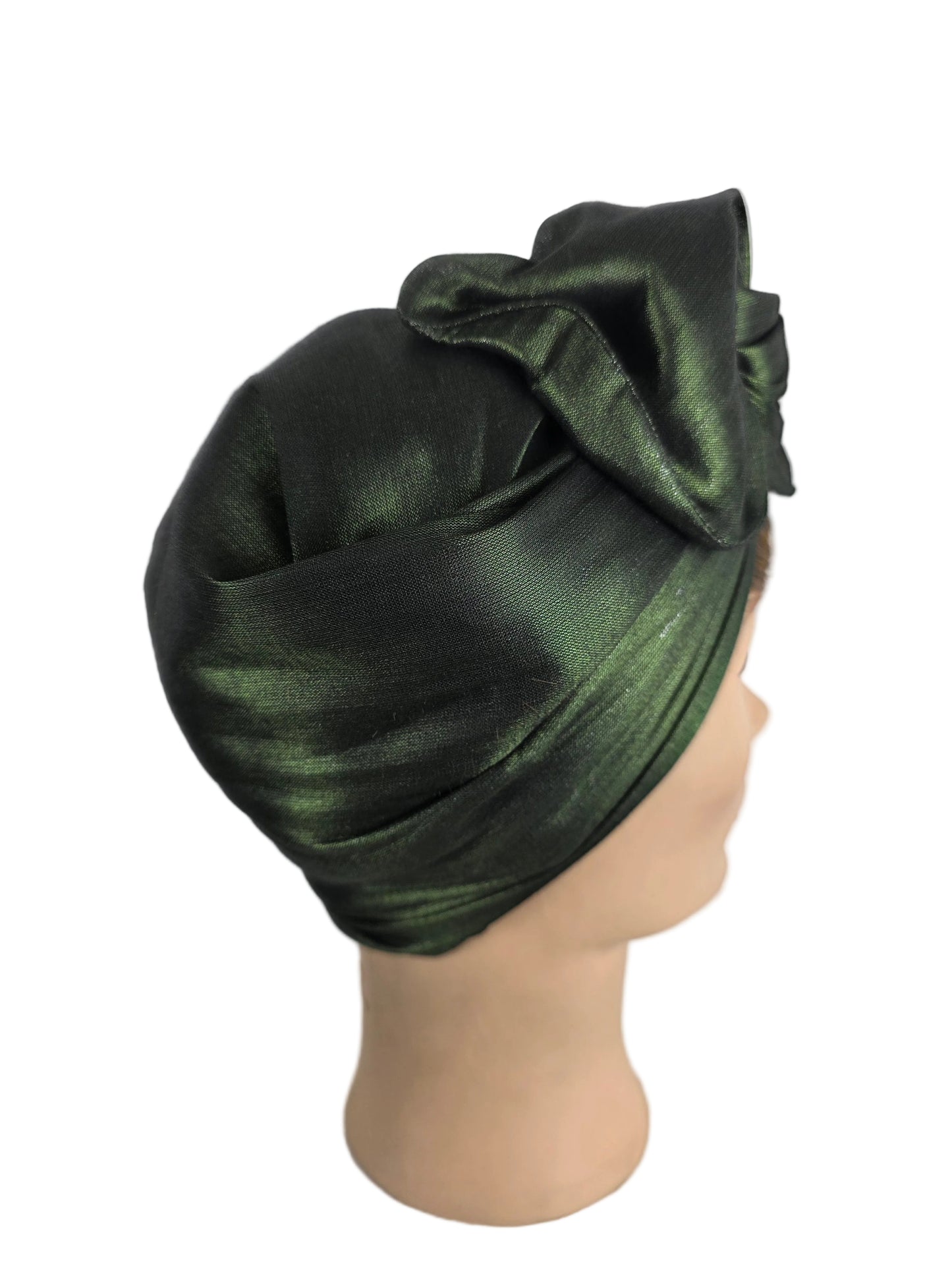 Turban - BETTY - à tige flexible - Tissu shantung