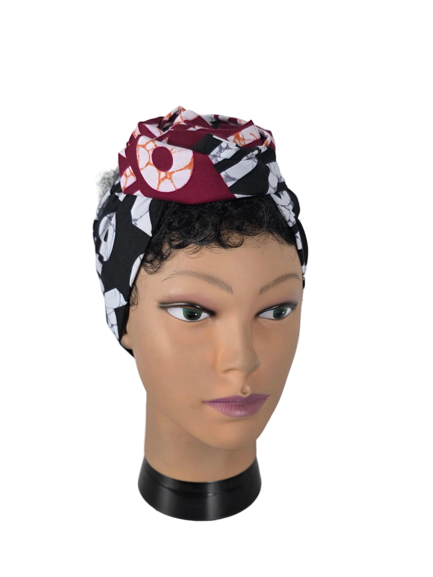 Bandeau - DORIANE - à tige flexible en imprimé Wax