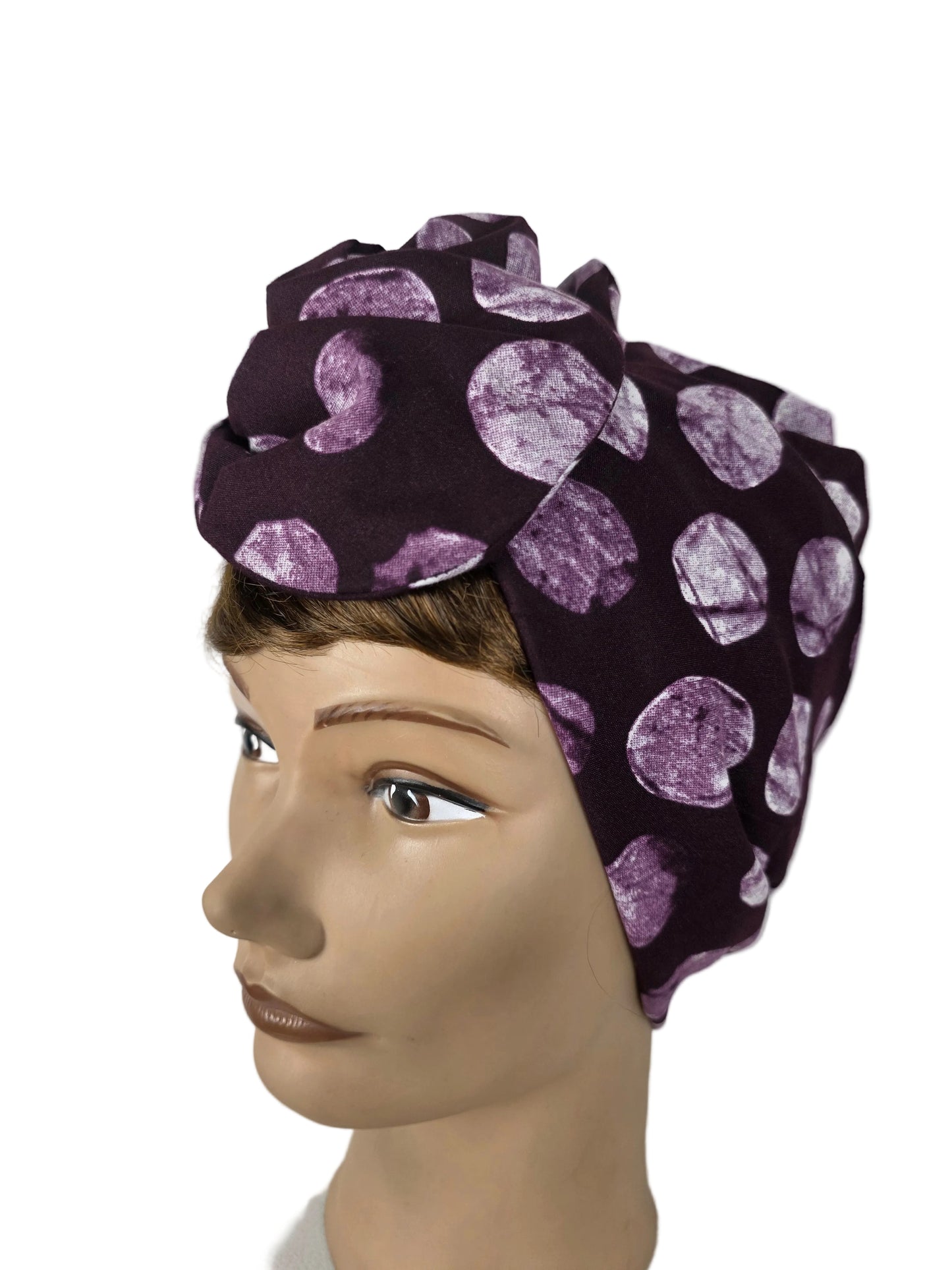 Turban - BETTY - à tige flexible - Tissu imprimé wax