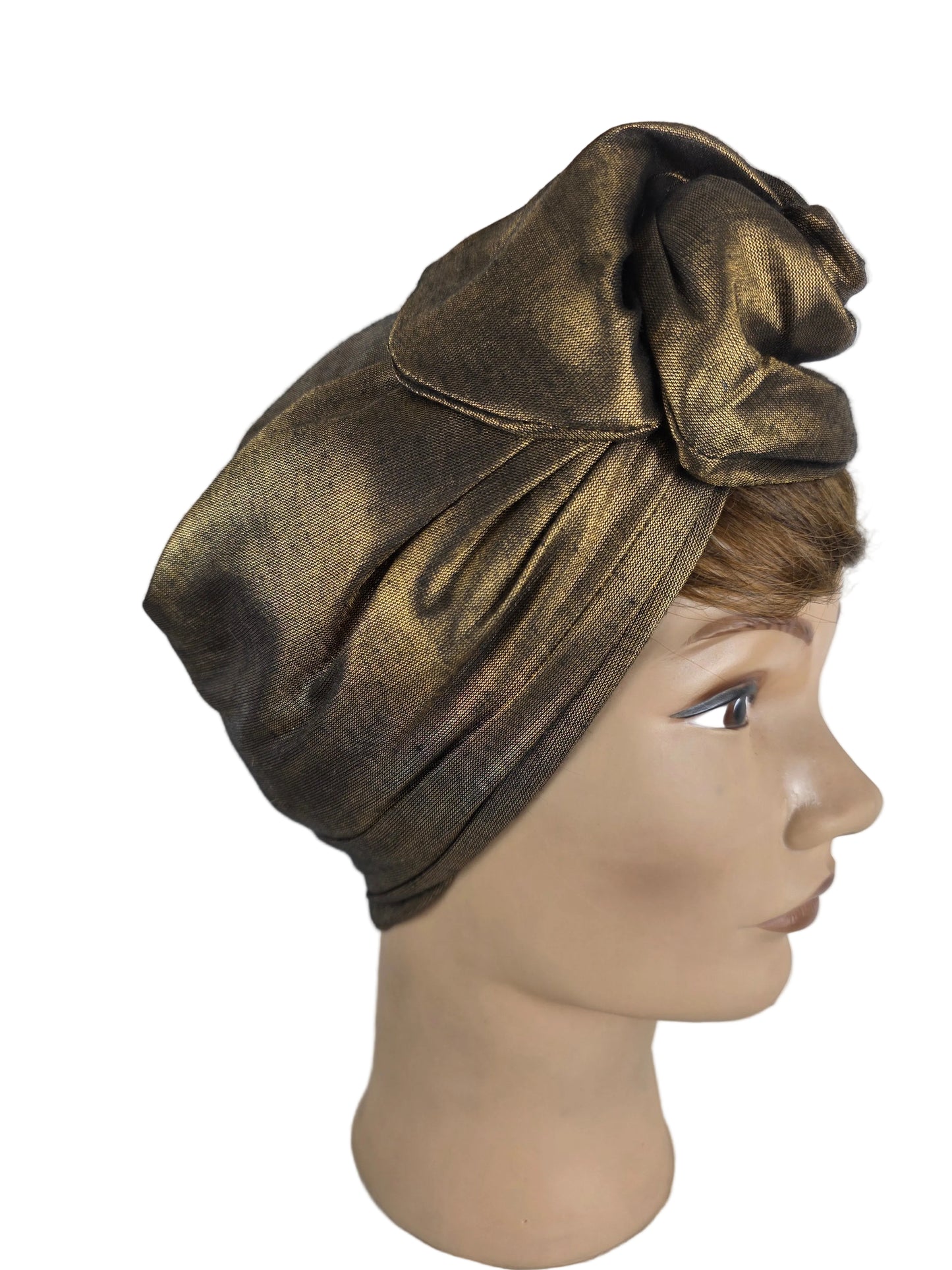 Turban - BETTY - à tige flexible - Tissu shantung