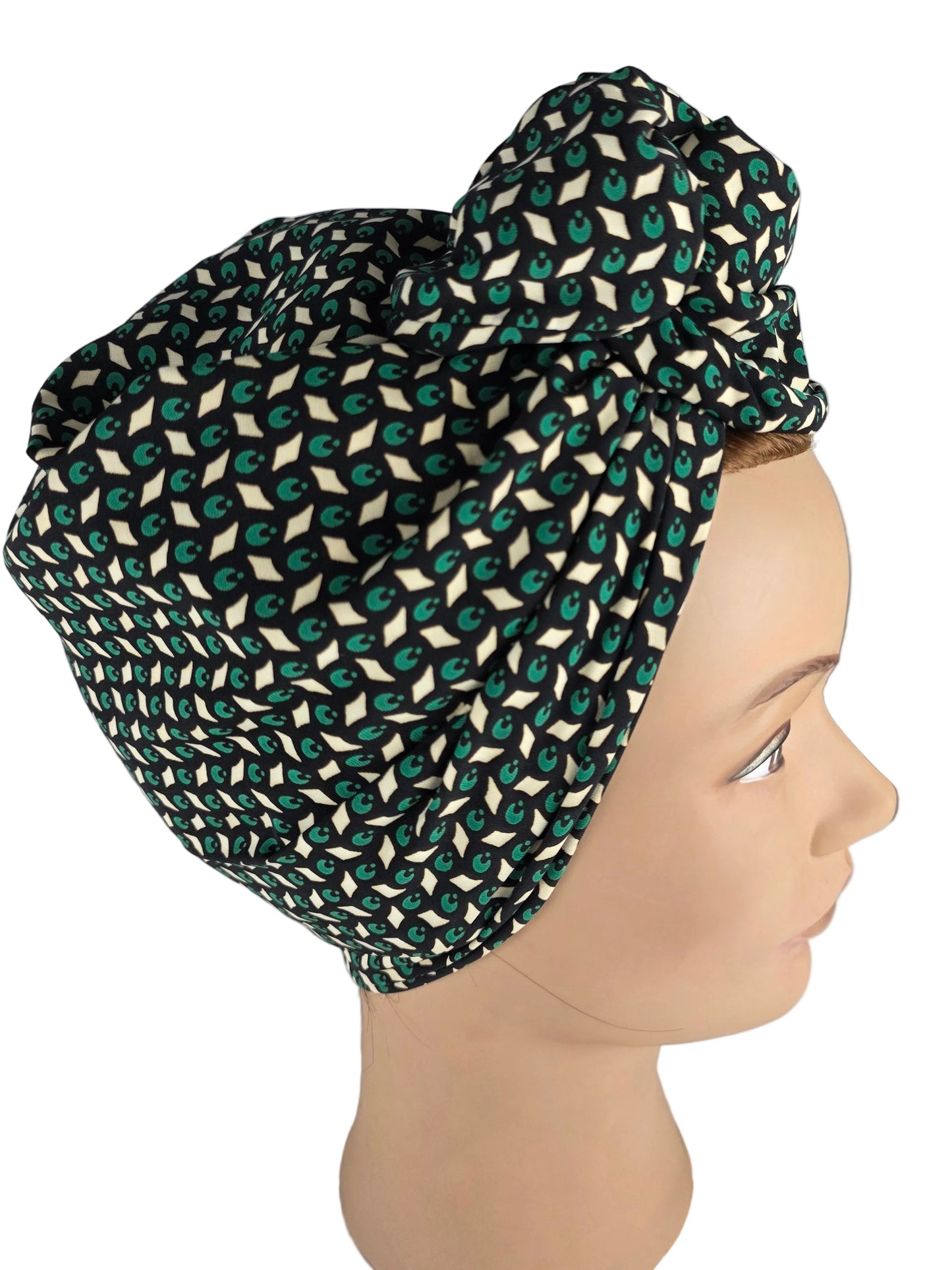 Turban Femme - BETTY - à tige flexible - Tissu coton
